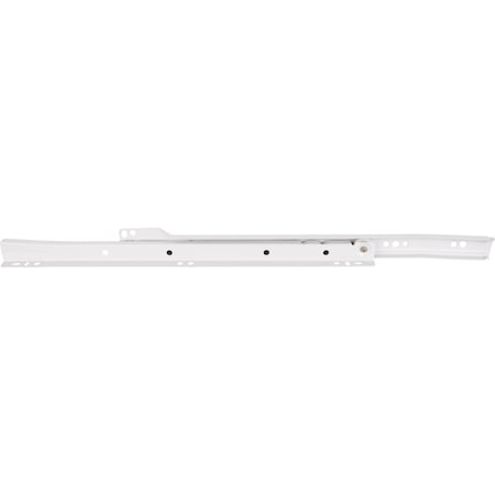 18 (450mm) Standard Duty Cream White Self-closing 3/4 Extension Side Mnt Epoxy Slide,Builder Pack